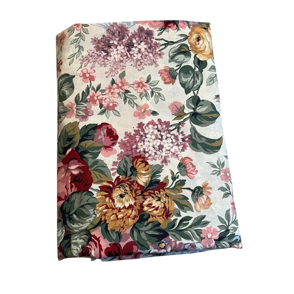 Vintage Ralph Lauren Allison Oblong Table Cloth Victorian Floral, 60” x 120” - Picture 4 of 12